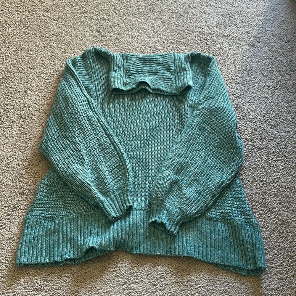Teal sweater